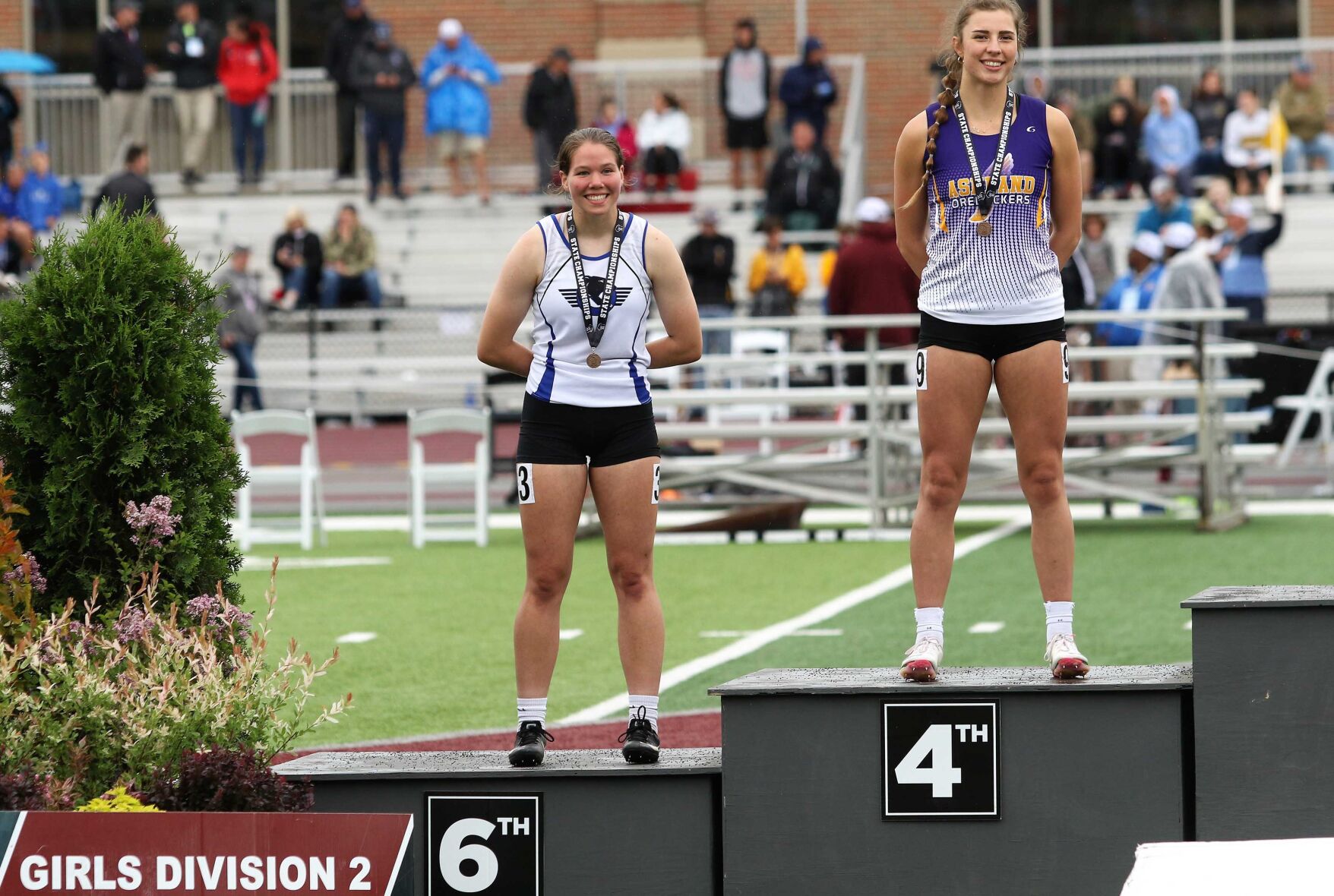 Payton Merth on podium